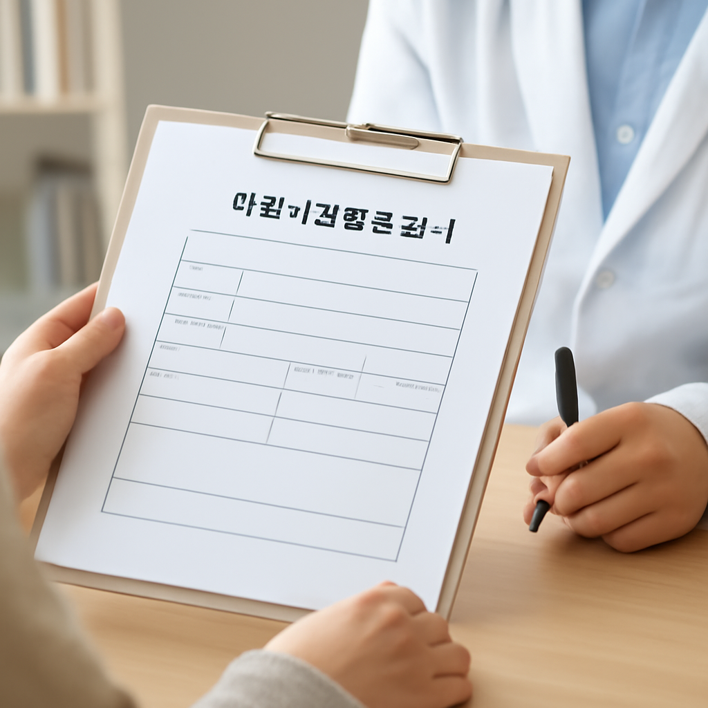 의료비납입확인서 대표 이미지